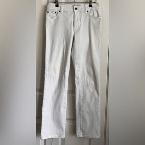 RALPH LAUREN WOMENS JEANS, WHITE, SIZE 4